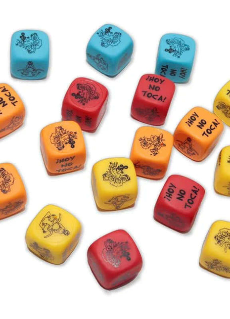 Posture Dice with Fluorescent Colors