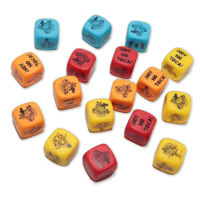 Posture Dice with Fluorescent Colors