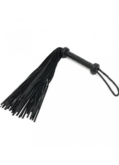 Braided Flogger Leather Black