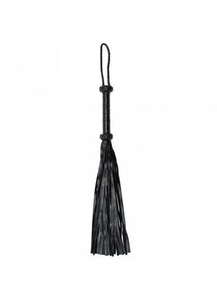 Braided Flogger Leather Black