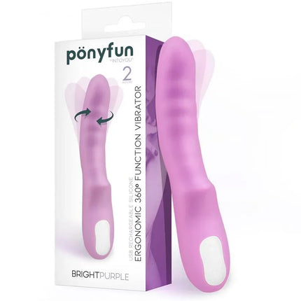 Vibe y Rotator Double Motor 360º USB Silicone Brightpurple