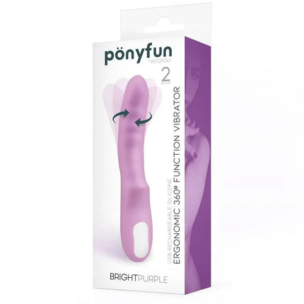 Vibe y Rotator Double Motor 360º USB Silicone Brightpurple