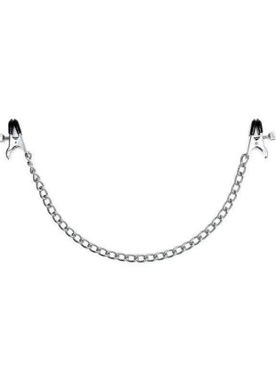 Adjustable nipple clamps with silicone tips for comfortable sensation