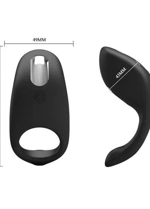 Cockring Gemma USB Silicone Black - Secretsextoys.store