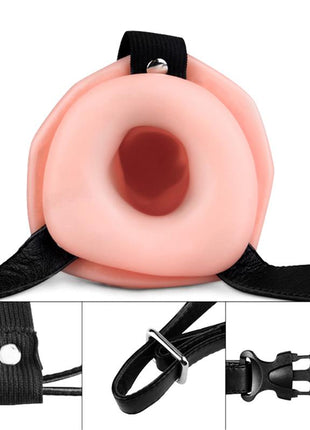 Unisex Hollow Strap On Vibrating