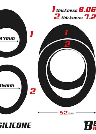 Double Ring Silicone 37/45 mm