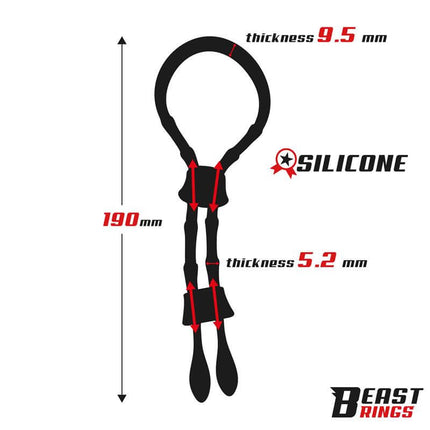 Lasso Adjustable Silicone Cock Ring