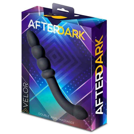 Velor Double Anal Massager Silicone