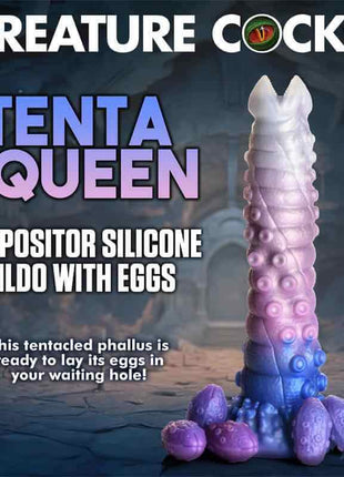 Tenta-Queen Ovipositor Dildo with 6 Eggs