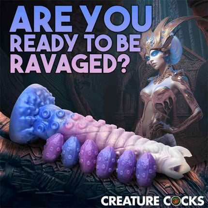 Tenta-Queen Ovipositor Dildo with 6 Eggs