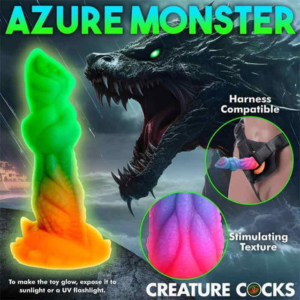 Aqua-Cock Glow-in-the-Dark Silicone Dildo
