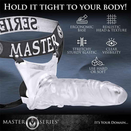 Grand Mamba XL Jockstrap with Hollow Transparent Dildo
