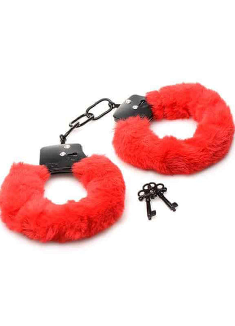 Furry Handcuffs Red