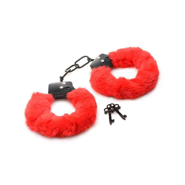 Furry Handcuffs Red