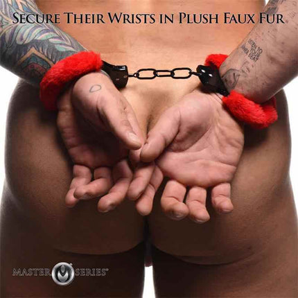 Furry Handcuffs Red