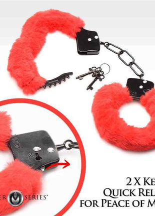 Furry Handcuffs Red