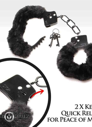 Furry Handcuffs Black