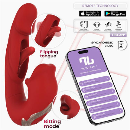 Mouty Vibe with Biting and Flipping with App