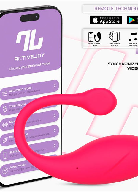 Bulby Vibrating Egg with App Dark Pink