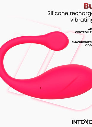 Bulby Vibrating Egg with App Dark Pink