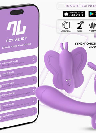 Wingy Butterfly Vibrator with App Lavender