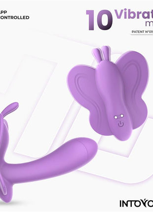 Wingy Butterfly Vibrator with App Lavender