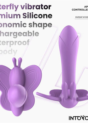 Wingy Butterfly Vibrator with App Lavender