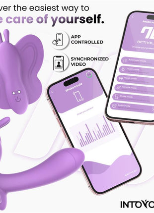 Wingy Butterfly Vibrator with App Lavender
