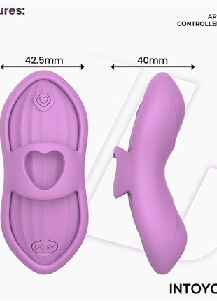Laia Heated Finger Vibrator with App Lavender