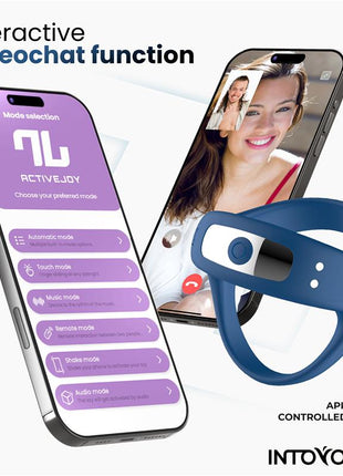 Rank Vibrating Ring with App Blue
