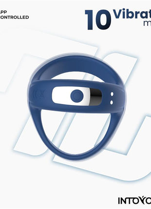 Rank Vibrating Ring with App Blue