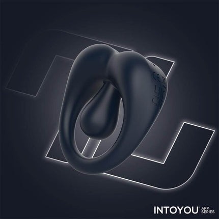 Kenny Penis Ring with Clitoris Stimulator and APP Dark Blue