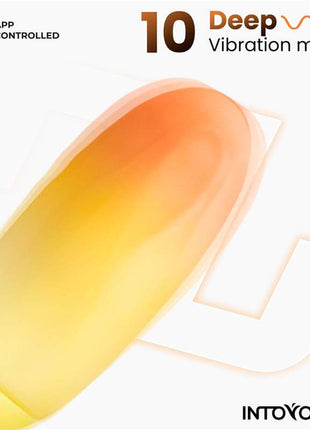 Vibrating Egg Double Layer Silicone with APP Yellow/Orange