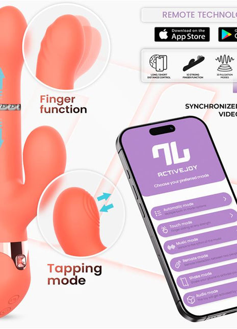 Mindy Vibe with Up and Down Beads Ring Finger and Pulsation with APP