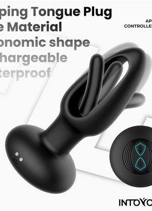 Zack Anal Plug with Flipping Tongue and Vibration with App