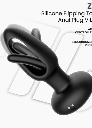 Zack Anal Plug with Flipping Tongue and Vibration with App