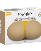 Masturbator Streetgirls 11 ass-shaped dual-entry TPE masturbator with yellow thong and realistic textured design
