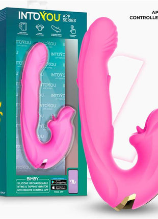 Bimby Biting and Double Tongue Tapping Vibrator with App