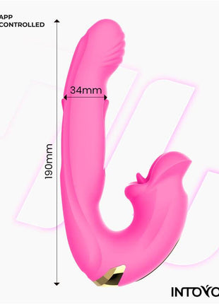 Bimby Biting and Double Tongue Tapping Vibrator with App