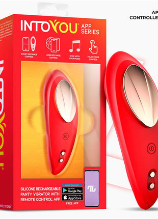 Panty Vibrator with App Silicone Red