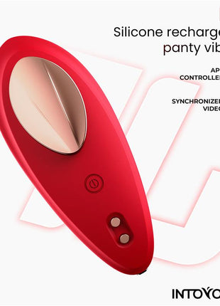 Panty Vibrator with App Silicone Red