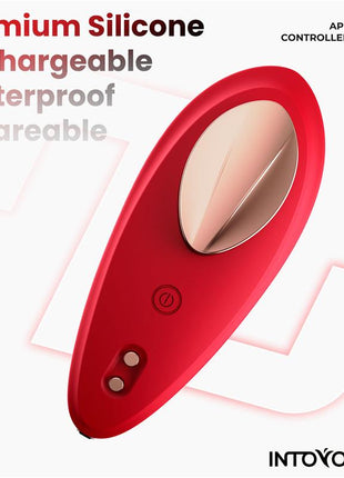 Panty Vibrator with App Silicone Red