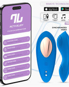 Panty Vibrator with App Silicone Blue
