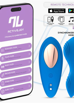 Panty Vibrator with App Silicone Blue