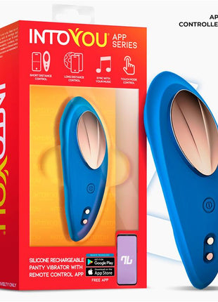 Panty Vibrator with App Silicone Blue
