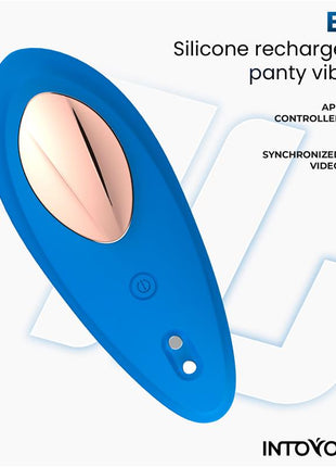 Panty Vibrator with App Silicone Blue