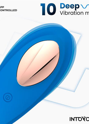 Panty Vibrator with App Silicone Blue