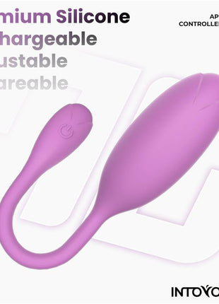 Logan Vibrating Egg with App Unibody Silicone Purple