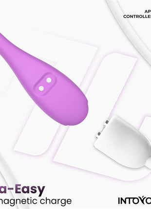 Logan Vibrating Egg with App Unibody Silicone Purple