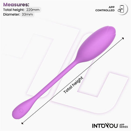 Logan Vibrating Egg with App Unibody Silicone Purple